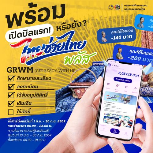 สำนักงานพัฒนาชุมชนอำเภอสวี ขอเชิญชวนผู้ประกอบการ OTOP ร่วมลงทะเบียนเข้าร่วมโครงการ "ไทยช่วยไทย พลัส" 